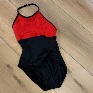 Mariia black and red halter ballet leotard (S) ♥️🖤